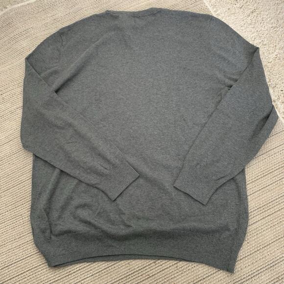 Old Navy Sweater Men XXL Gray Cotton Blend Long Sleeve Soft Lightweight Knit NEW - Picture 5 of 6